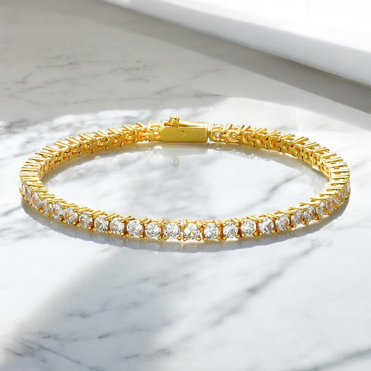 Tennis Bracelet 3mm - Yellow Gold