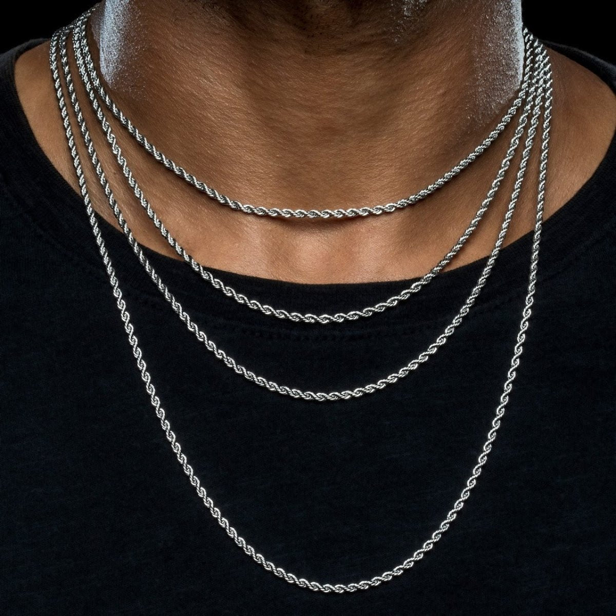 Rope Chain 2mm - White Gold