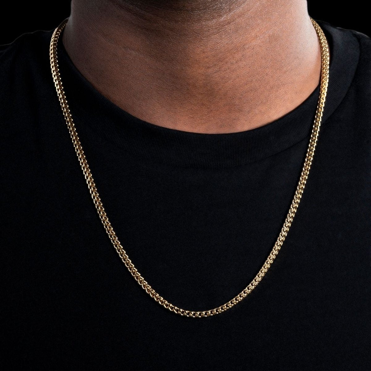 Franco Chain 3mm - Yellow Gold