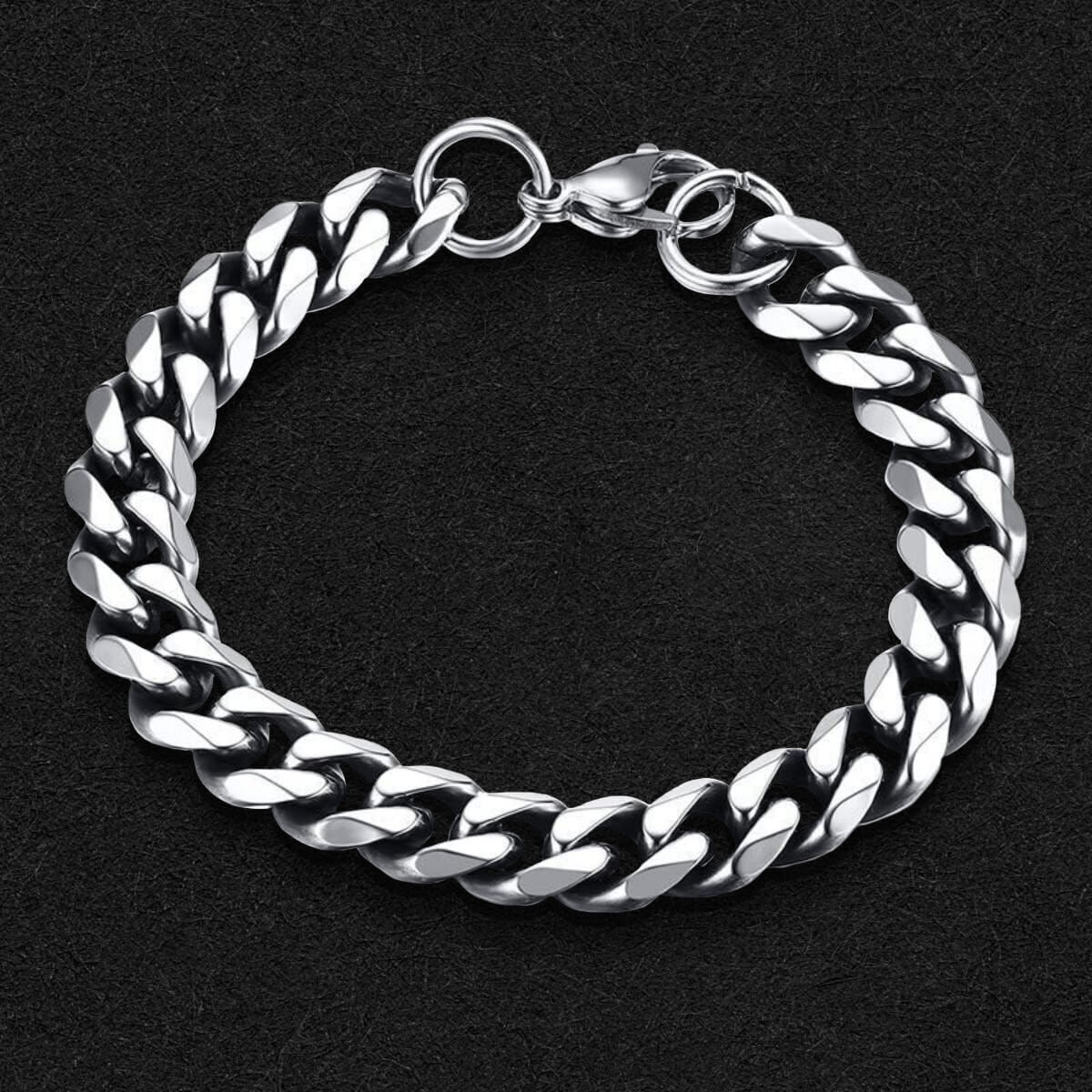 Miami Cuban Bracelet 10mm - White Gold