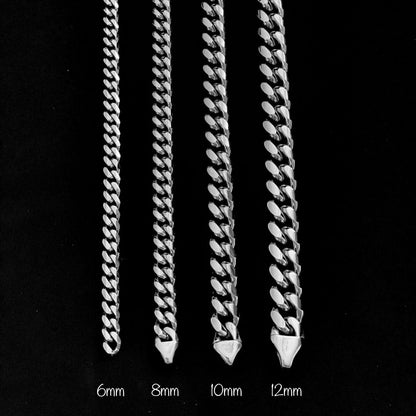 Miami Cuban Chain 6mm - White Gold