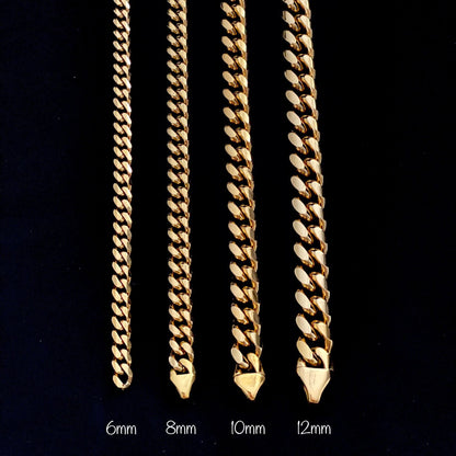 Miami Cuban Chain 8mm - Yellow Gold