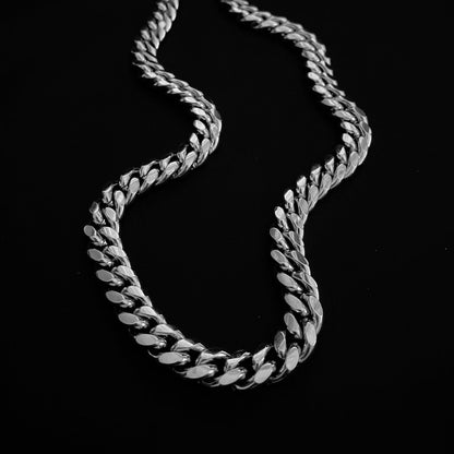 Miami Cuban Chain 10mm - White Gold