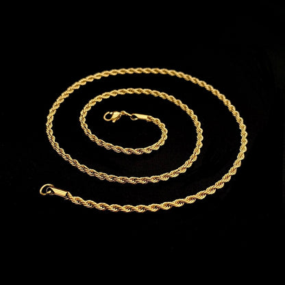 Rope Chain 2mm - Yellow Gold