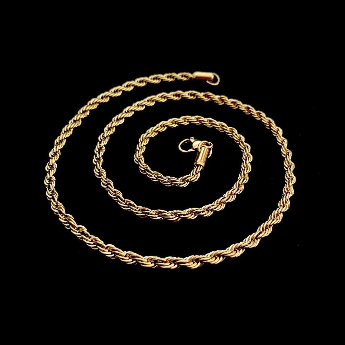 Rope Chain 4mm - Yellow Gold