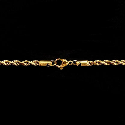 Rope Chain 4mm - Yellow Gold