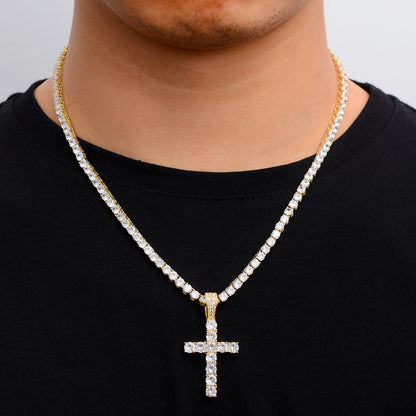 Diamond Cross  - Yellow Gold