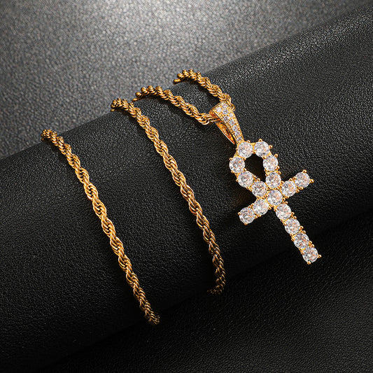 Ankh Cross  - Yellow Gold