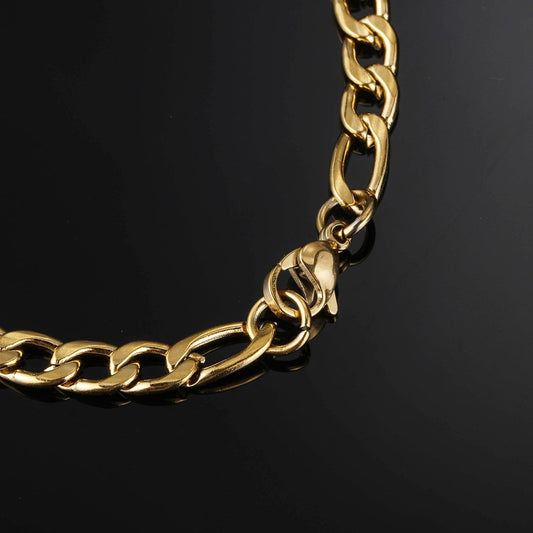 Figaro Chain 5mm - Yellow Gold